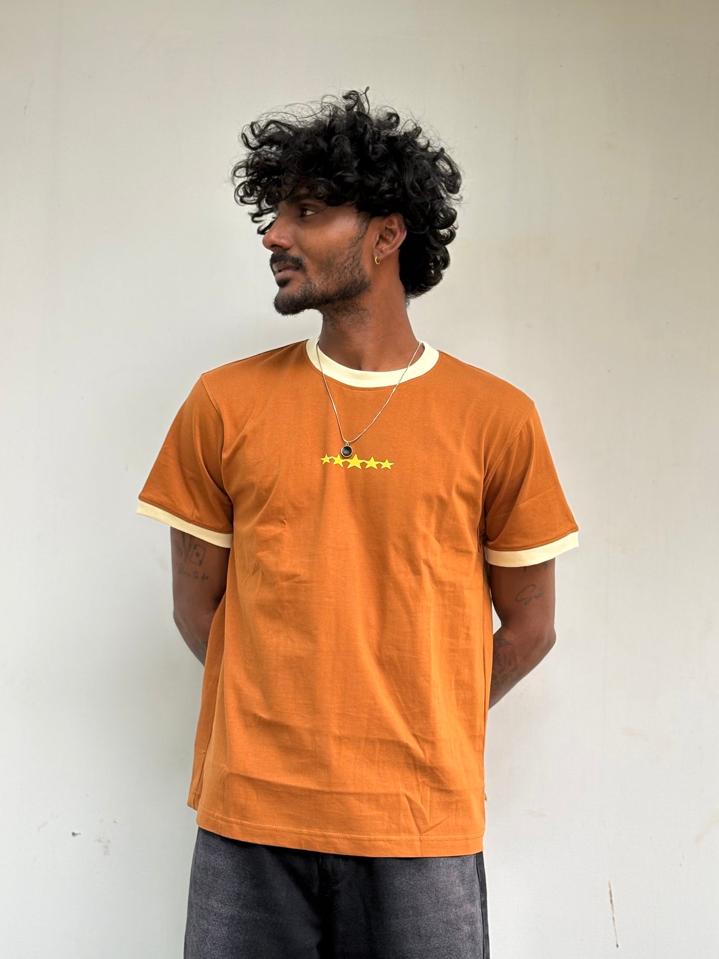 Brown Ringer T-shirt