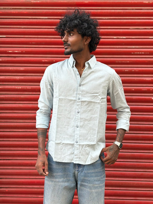 Light Blue Linen Shirt