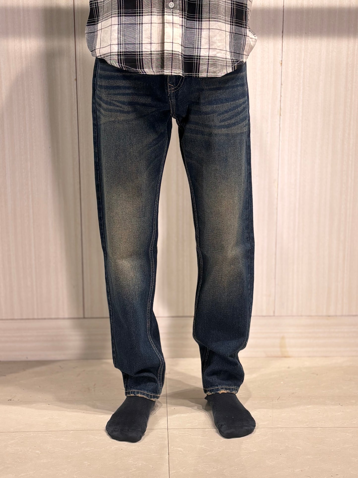 Dark Blue Mom Fit Jeans