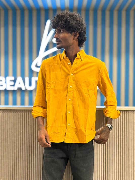 Yellow Corduroy Shirt
