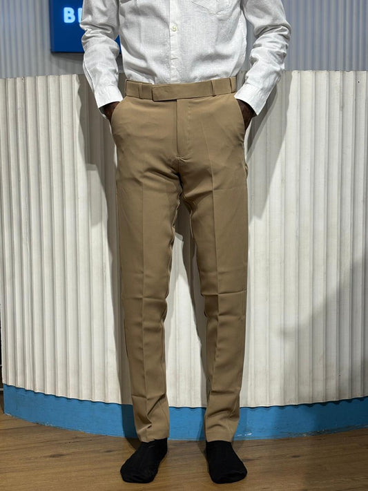 Brown Polo Fit Formal Pants