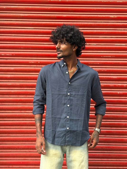 Blue Linen Shirt
