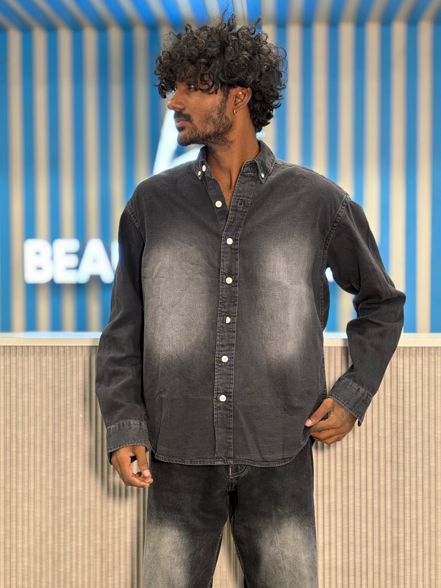Black Denim Shirt