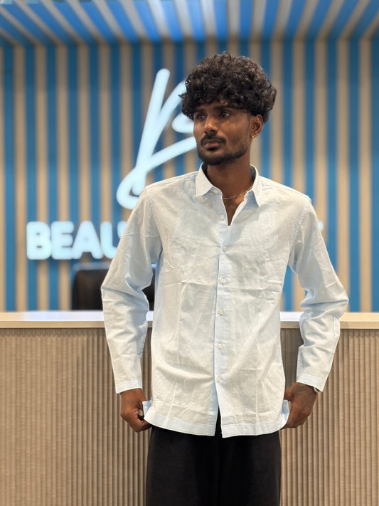 Light Blue Linen Shirt