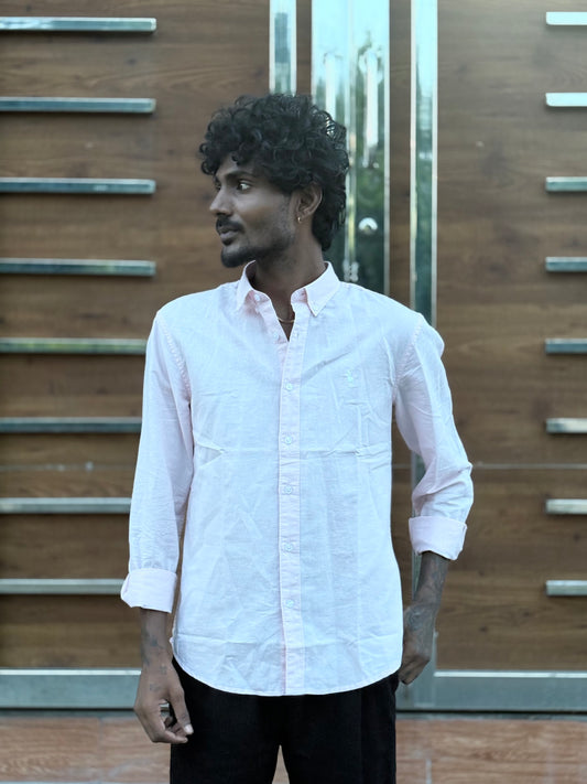 Light Pink Linen Shirt