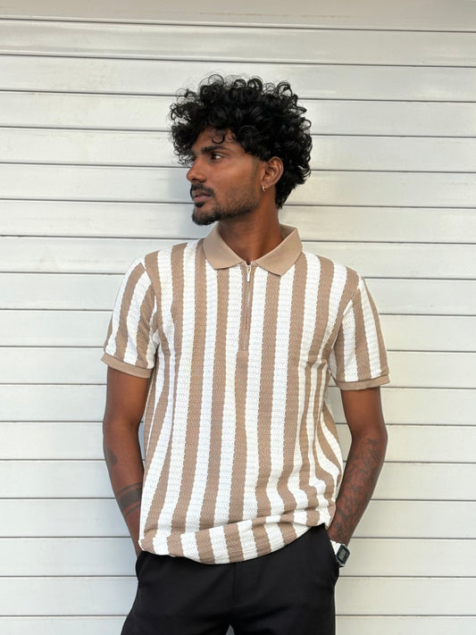 Beige Polo Tshirt