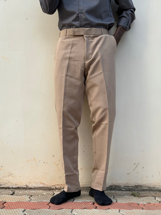 Brown Polo Fit Formal Pants