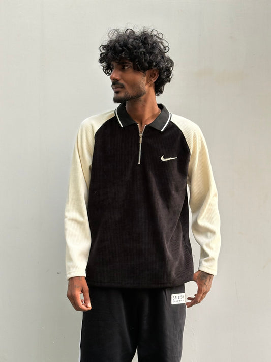Black Zipper Sweatshirt