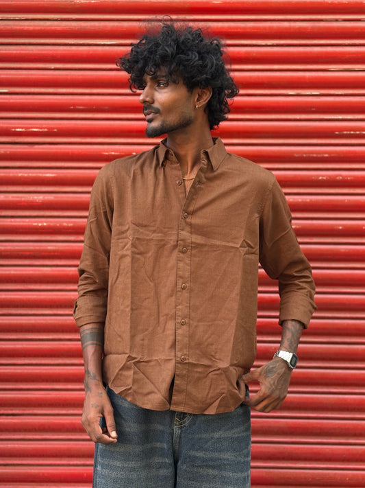Brown Linen Shirt