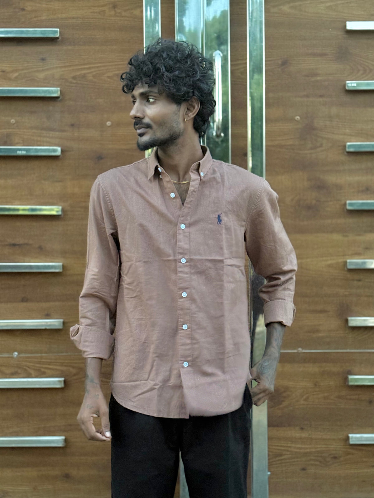 Brown Linen Shirt