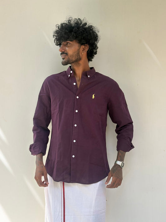 Violet Linen Shirt