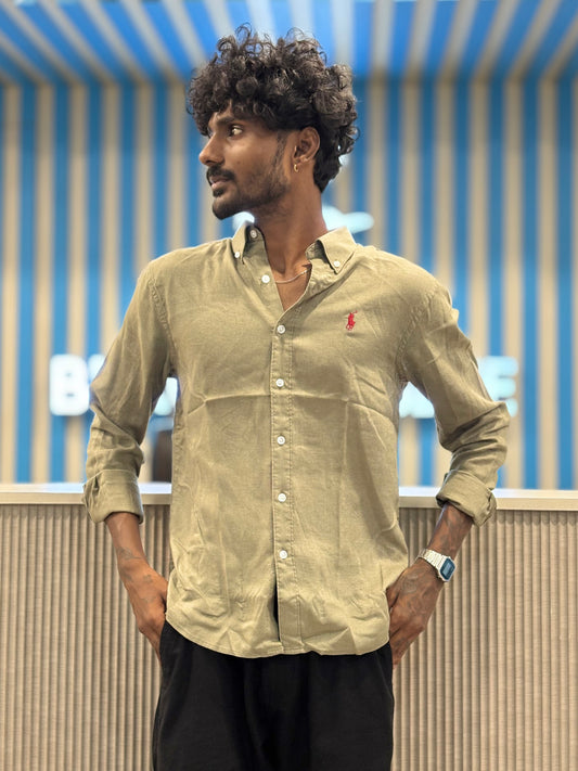 Green Linen Shirt