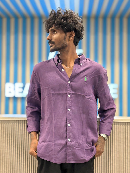 Purple Linen Shirt