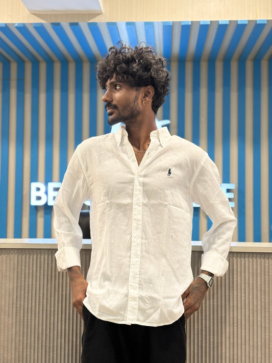 White Linen Shirt