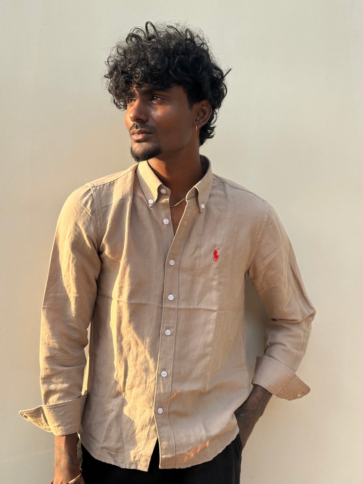 Brown Linen Shirt