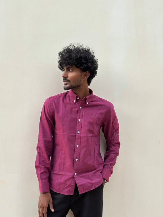 Creased Pink Cotton Shirt