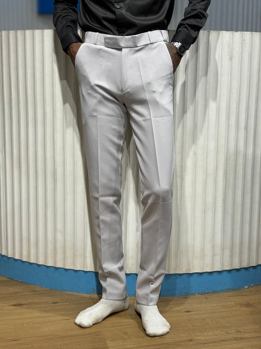 Light Grey Polo Fit Formal Pants