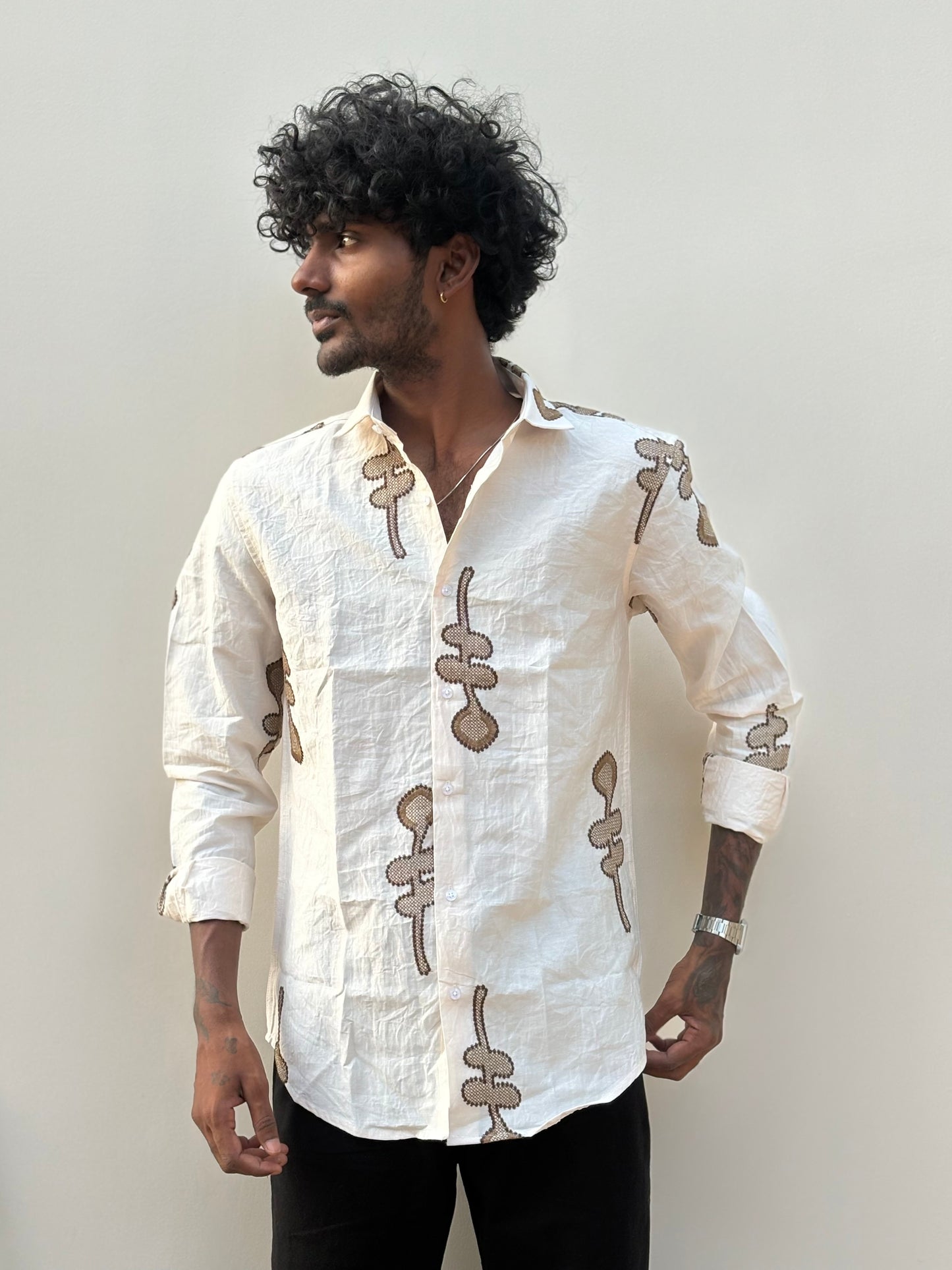 White Embroidery Shirt
