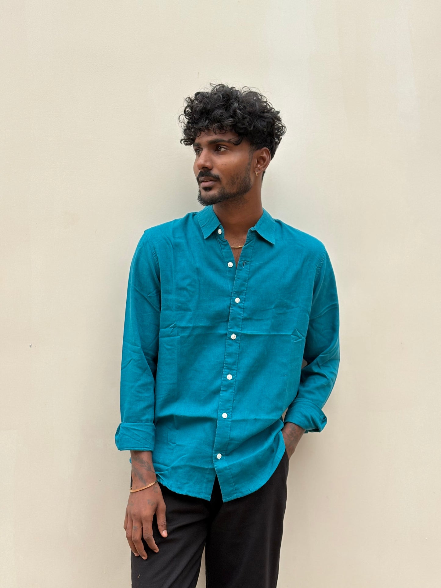Blue Linen Shirt