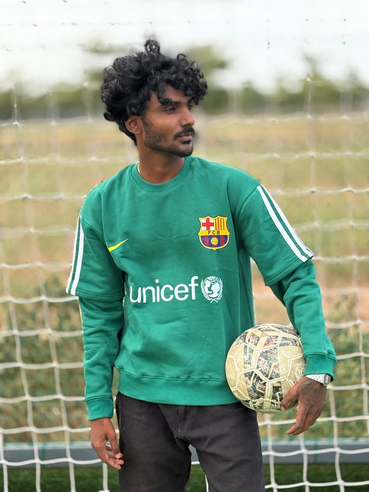 Barcelona Vintage Jersey Doctor Sleeve Sweatshirt