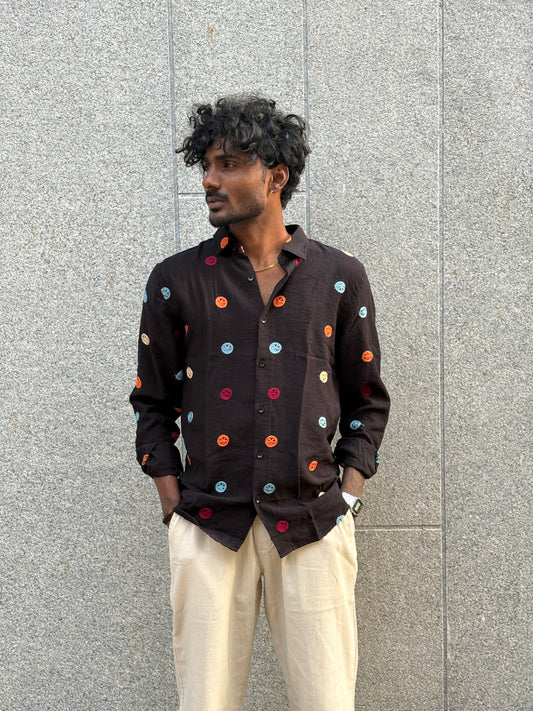 Black Embroidery Shirt