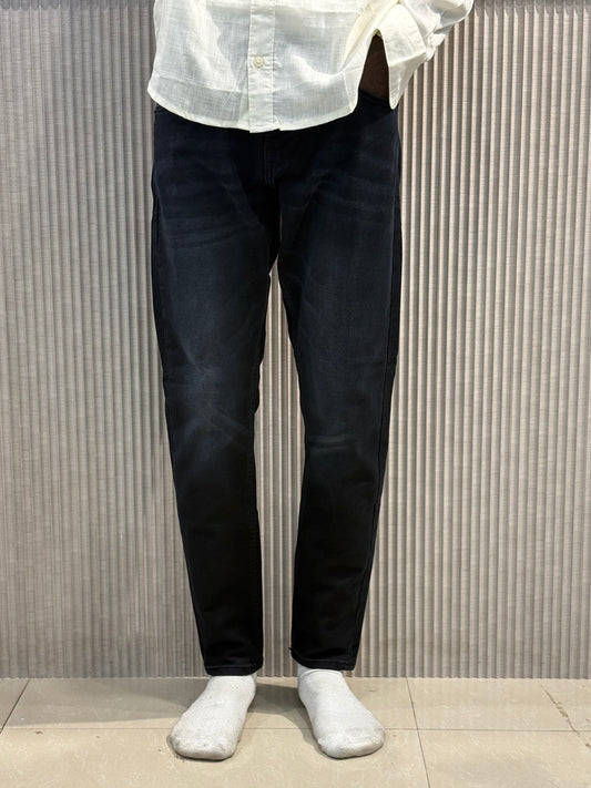 Black Faded Ankle Fit Jeans
