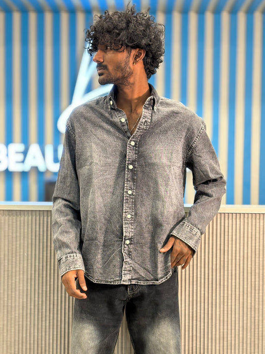 Grey Denim Shirt