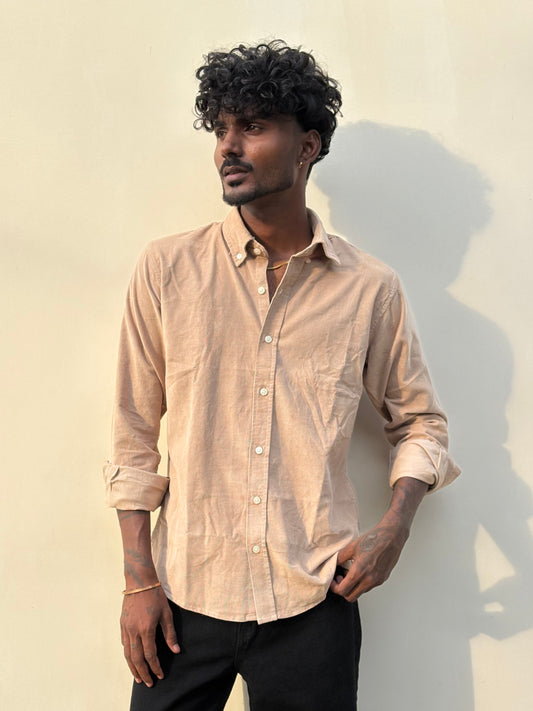 Beige Corduroy Shirt