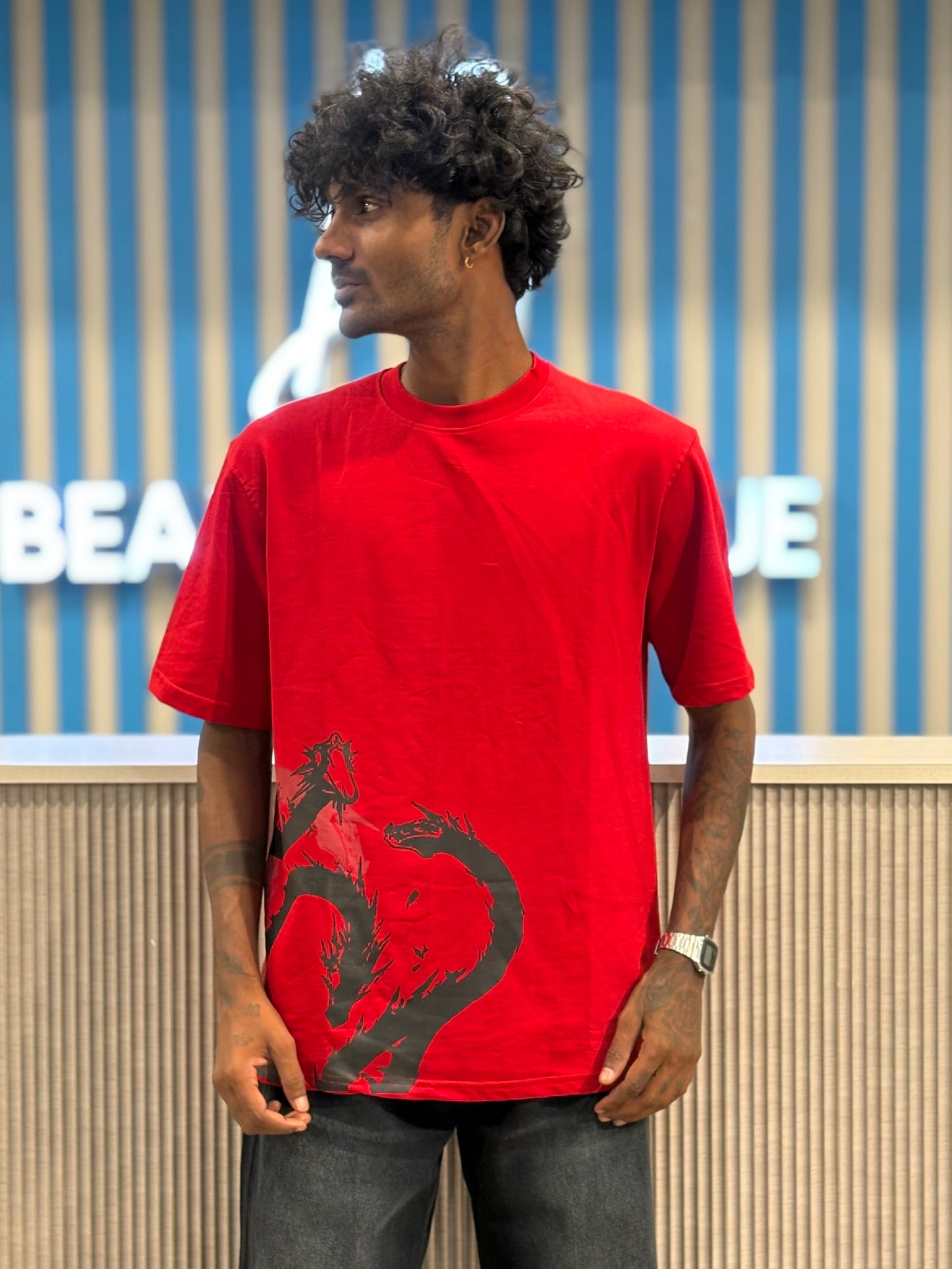 Red Oversized Tshirt