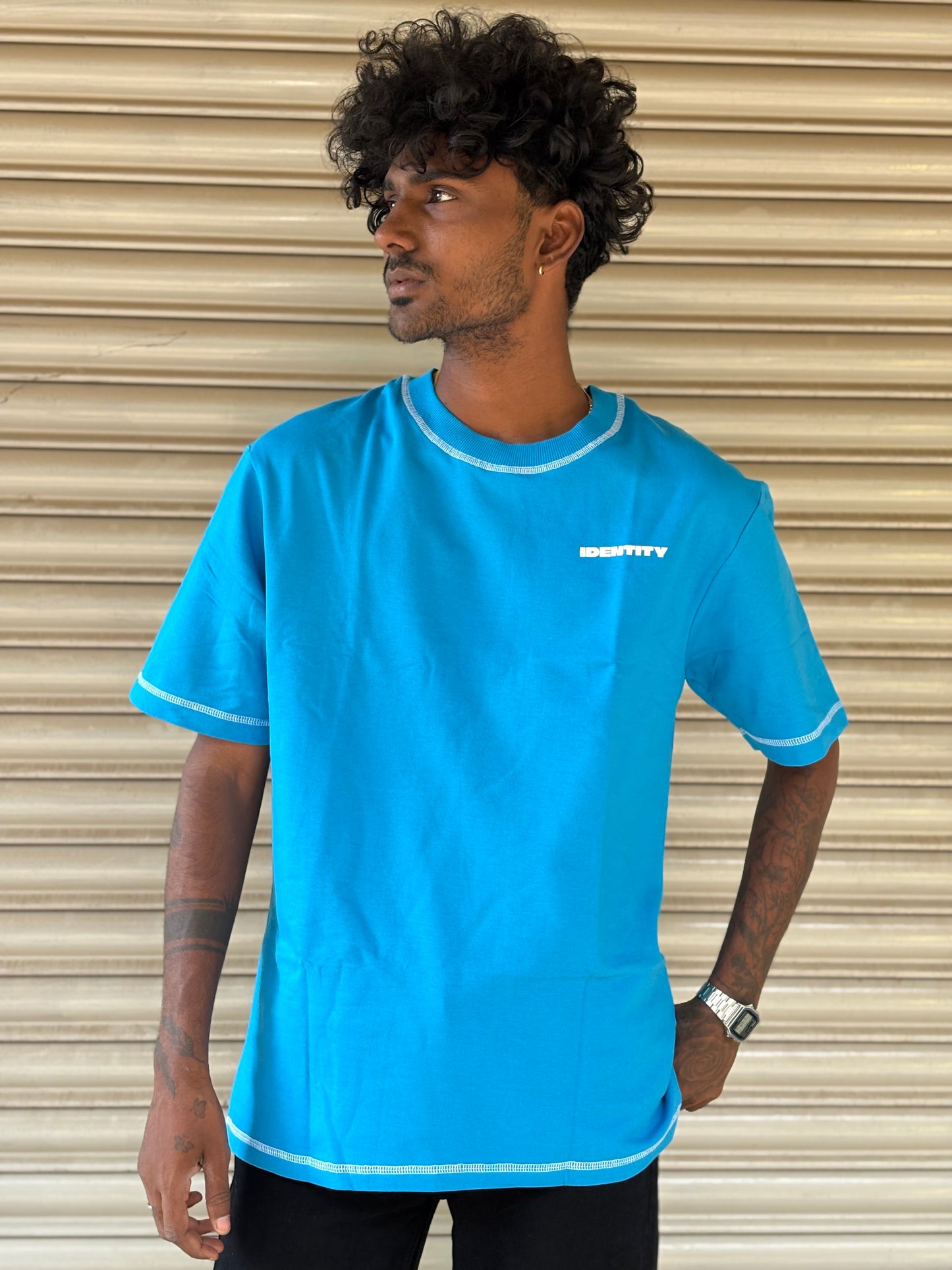 Blue Oversized T-Shirt