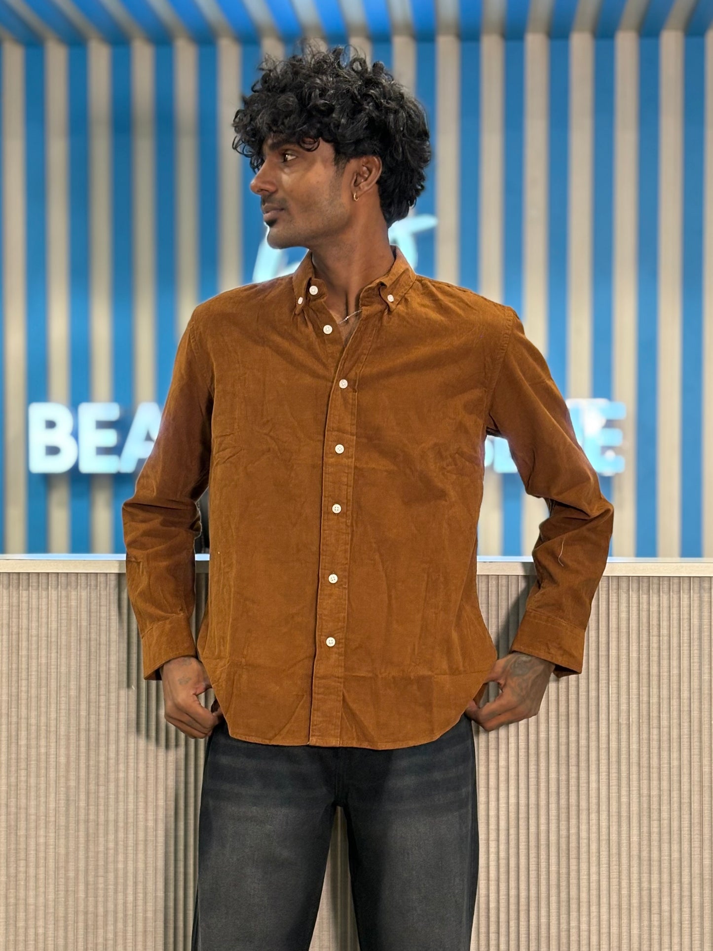 Brown Corduroy Shirt