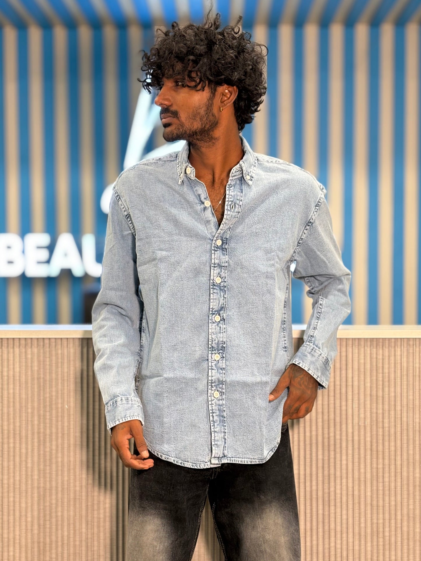 Blue Denim Shirt