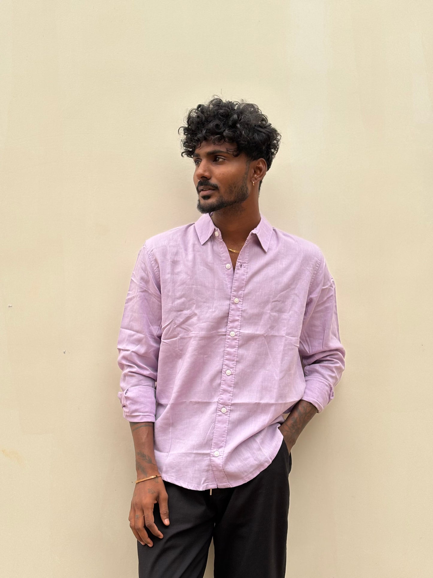 Pink Linen Shirt
