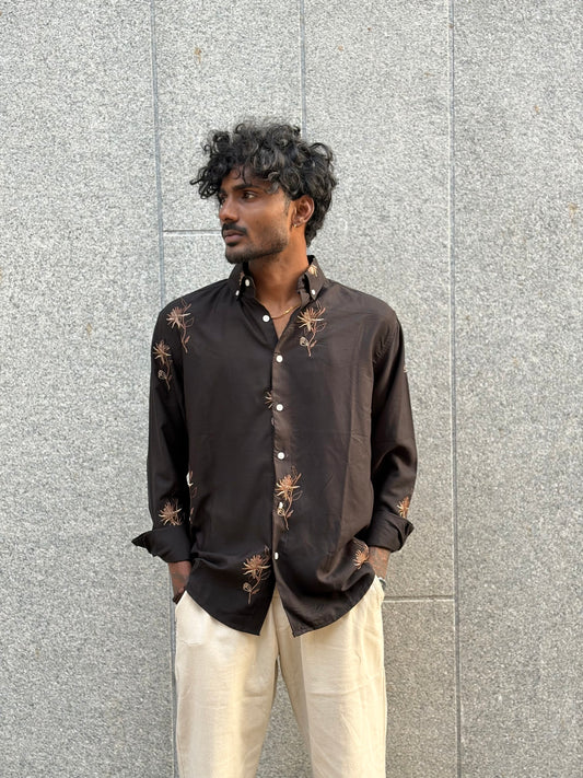 Black Embroidery Shirt