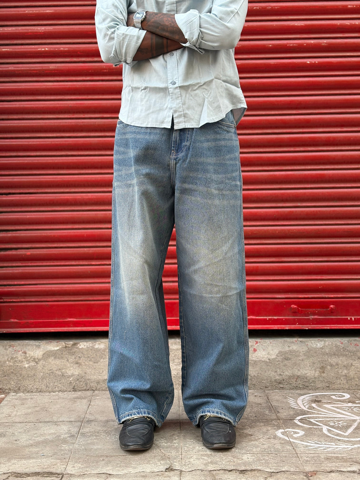 Blue Baggy Jeans