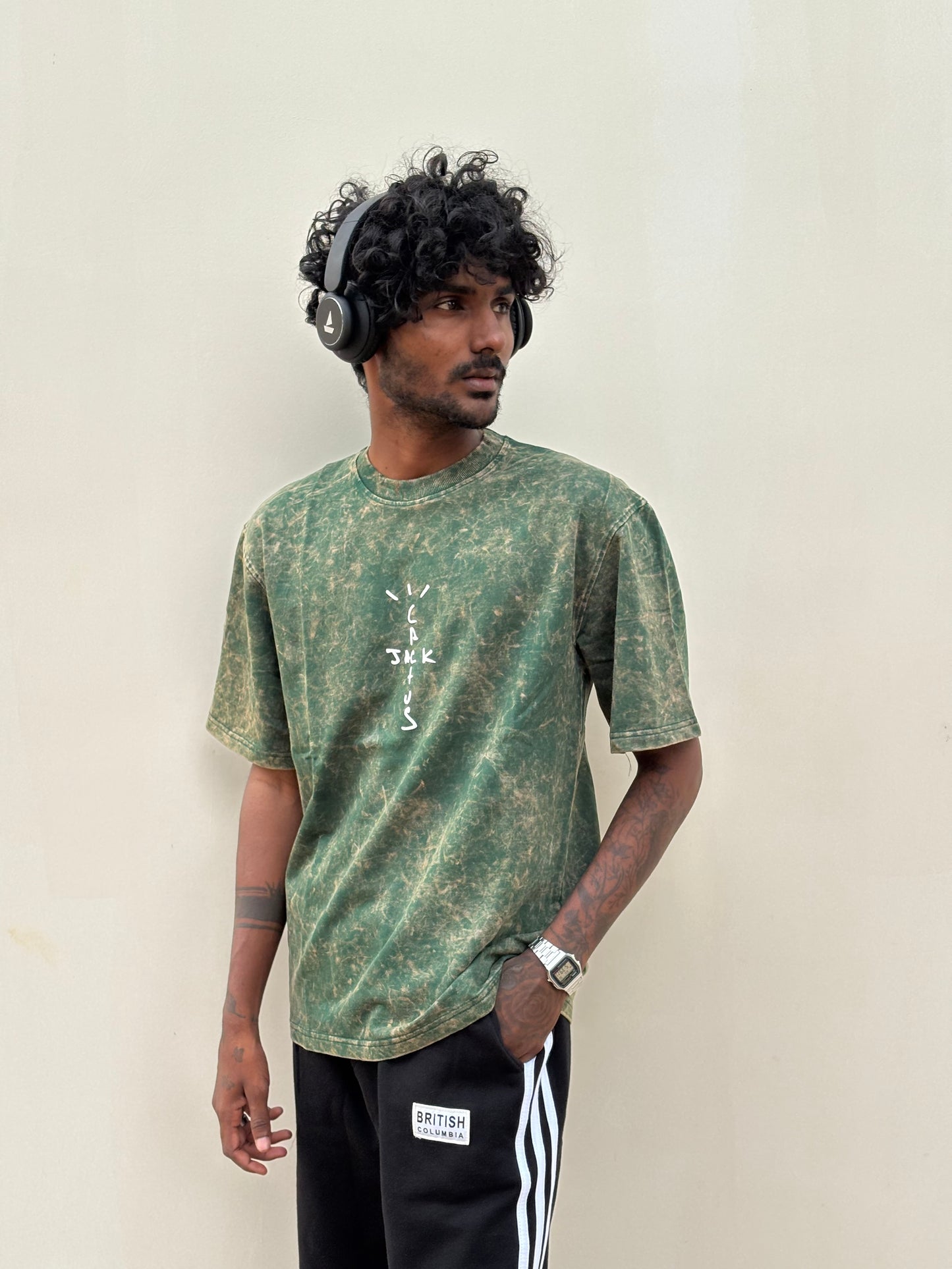 Green Acid Wash Oversized Tshirt