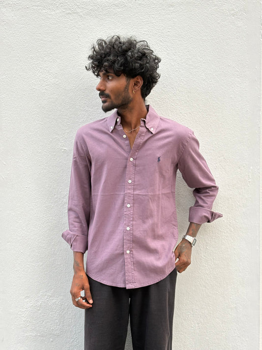 Dusty Mauve Linen Shirt