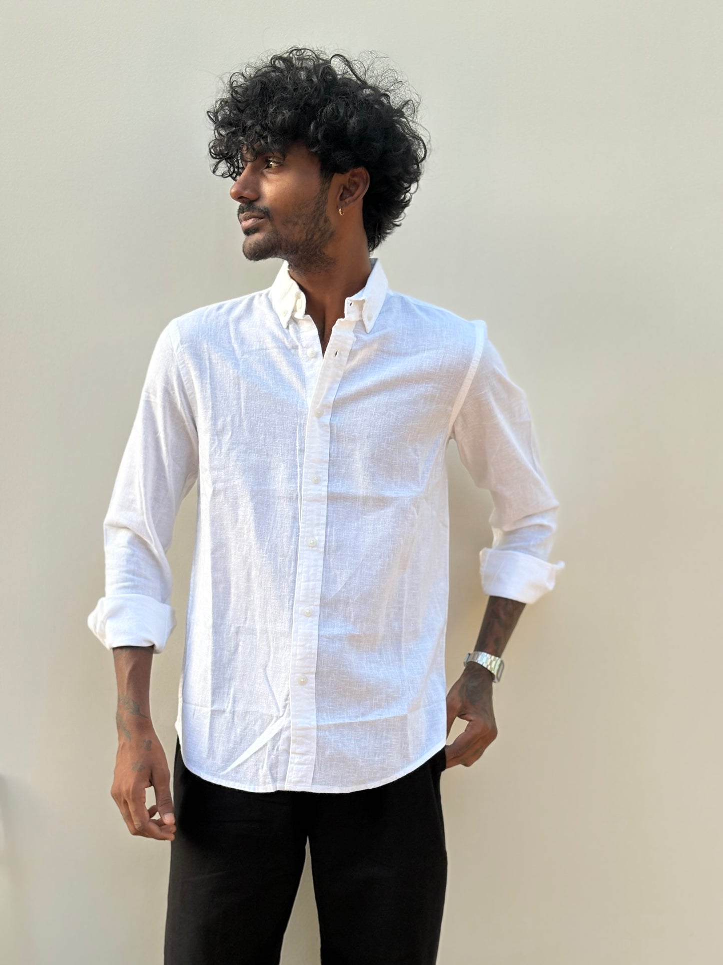 White Linen Shirt
