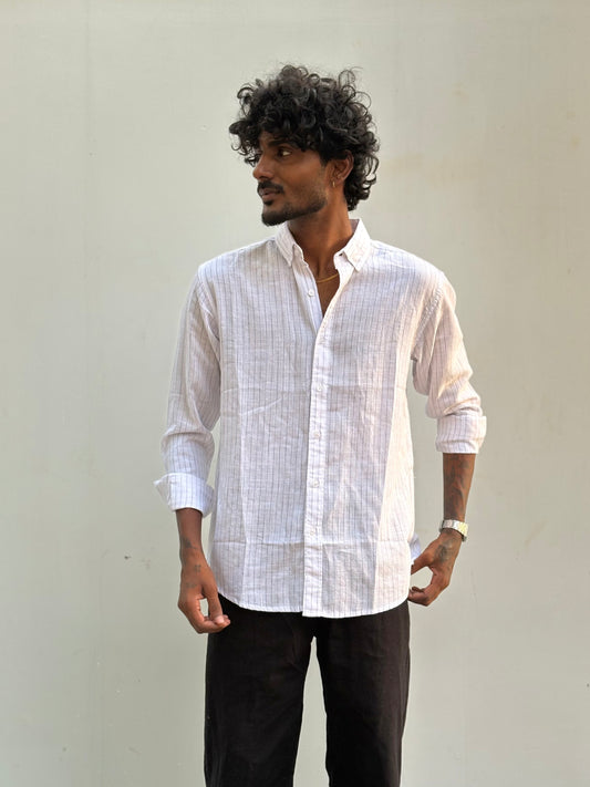 White Striped Shirt