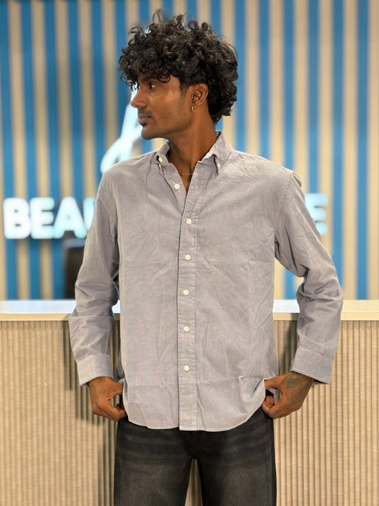 Light Grey Corduroy Shirt