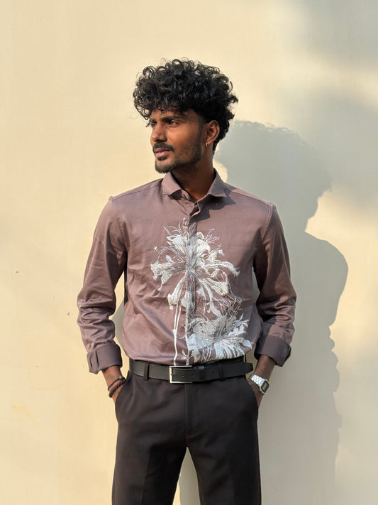 Dark Grey Designer Shirt