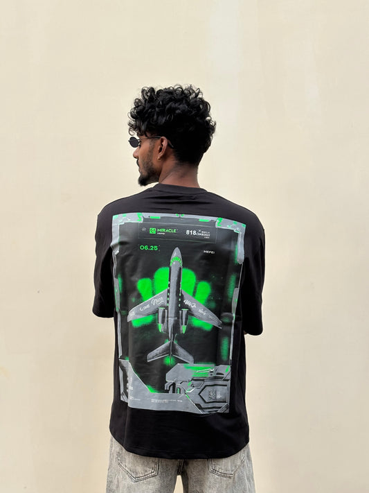 Black Neon Oversized Tshirt