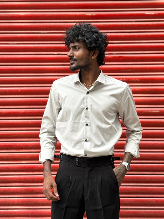 Light Grey Liquid Shirt