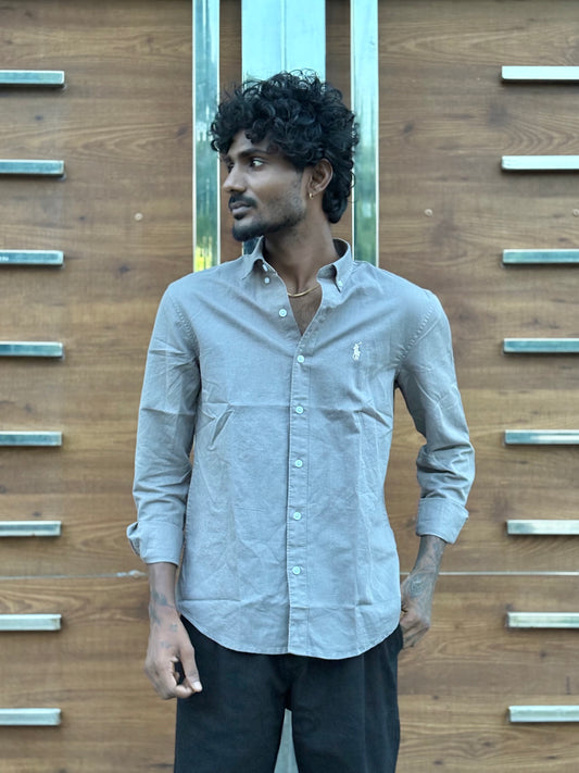 Charcoal Grey Linen Shirt