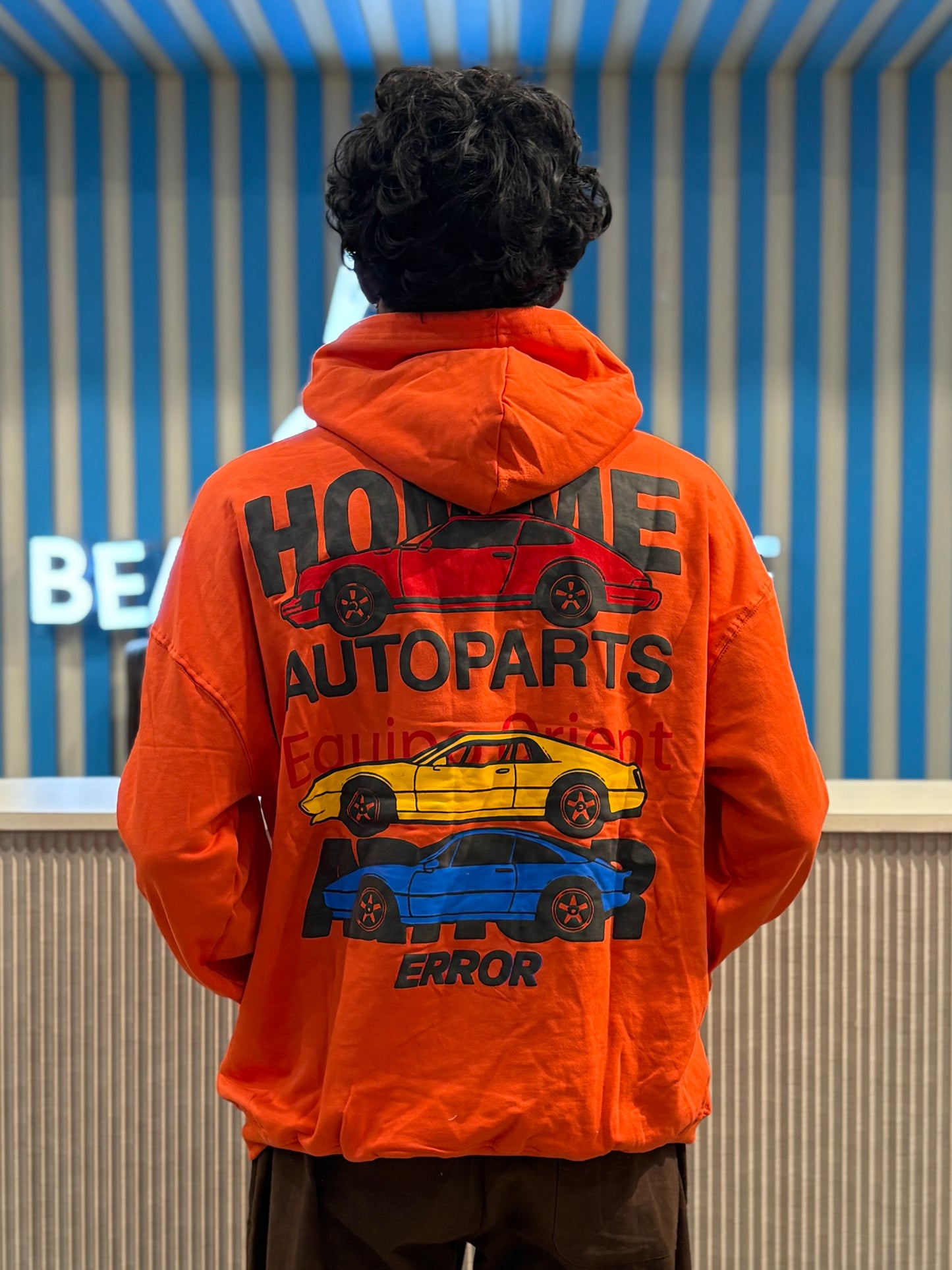 Orange Oversized Hoodie