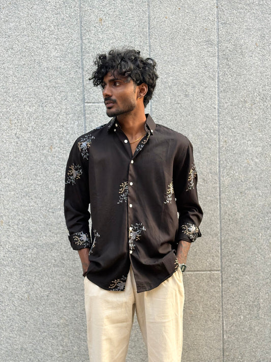 Black Embroidery Shirt