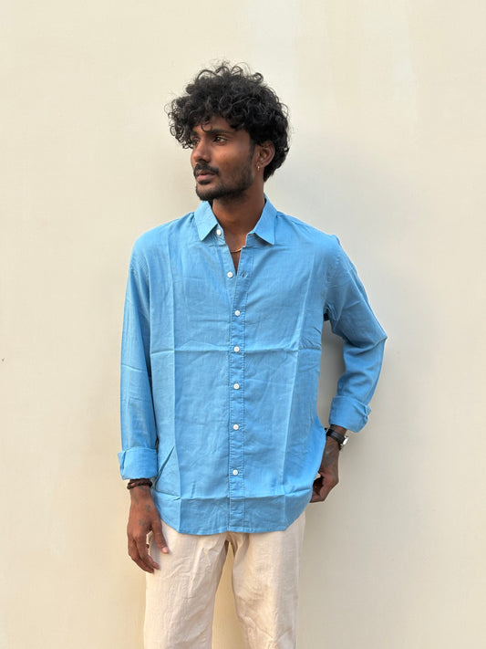 Blue Linen Shirt