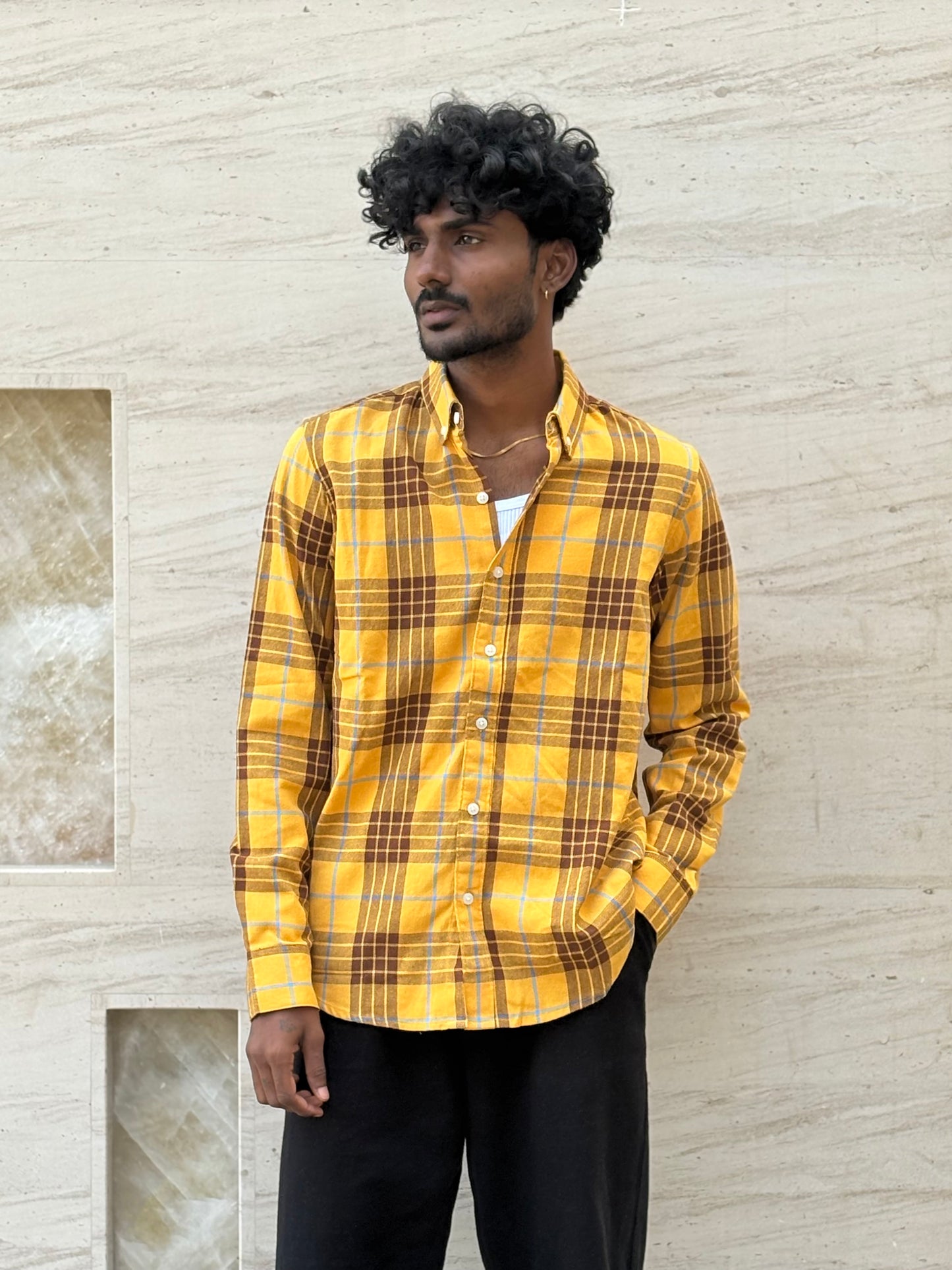 Yellow Flannel Shirt