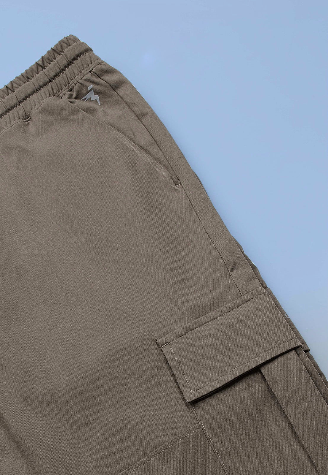 Solid Woven Cargo Track Pants