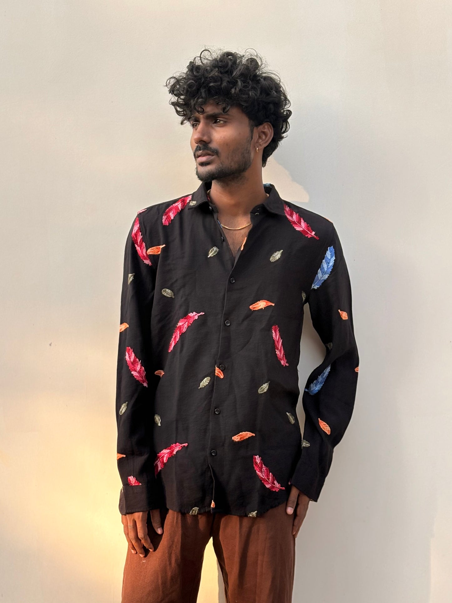 Black Embroidery Shirt